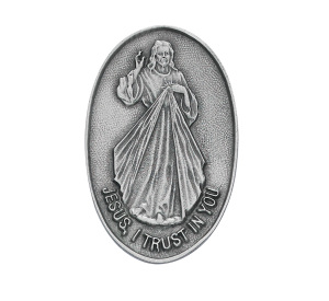 Divine Mercy Religious Metal Visor Clip