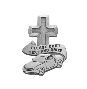 Don t Text   Drive Religious Metal Visor Clip