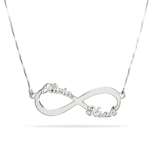 Personalized Infinity Name Necklace with Chain