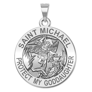 Saint Michael   Protect My Goddaughter   Religious Medal   EXCLUSIVE 