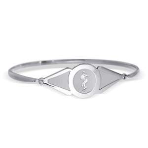 Sterling Silver Women s Medical Bangle Bracelet