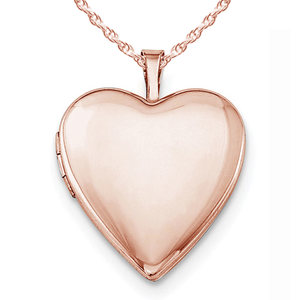 Rose Gold Plated Classic Heart Photo Locket