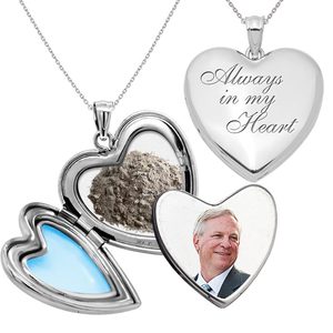  Always in my Heart  Cremation   Hair Photo Locket