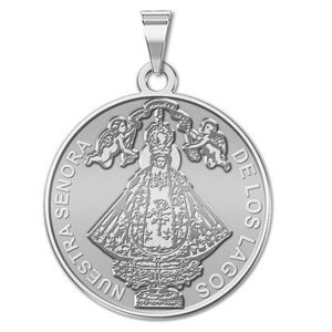 Nuestra Senora De Los Lagos Round Religious Medal   EXCLUSIVE 