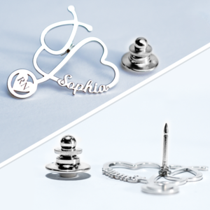 Personalized Nurse Stethoscope Pin