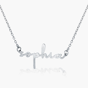 Simple Elegance Script Name Necklace with Chain Included