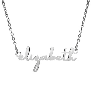 Simple Elegance Script Name Necklace with Chain Included