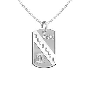 Ohio State University Buckeyes Dog Tag Necklace