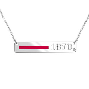 Ohio State University Scarlet Line Necklace