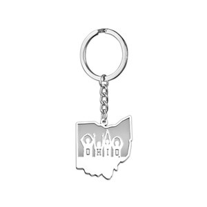 Ohio Outline Keychain