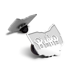 Ohio State University Ohio Outline Pin