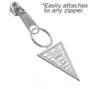 Ohio State University Buckeyes Flag Zipper Pull