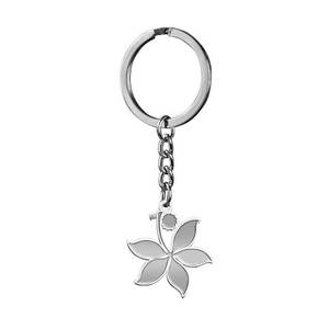 Buckeye Leaf Keychain