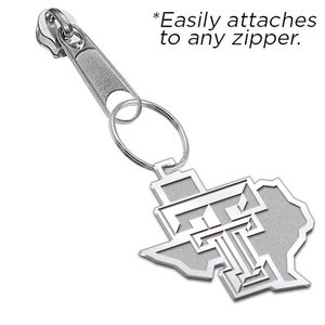 Texas Tech Outline Zipper Pull