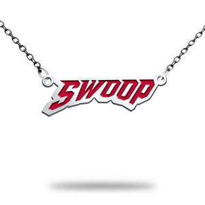 University of Utah Color Enamel Swoop Necklace