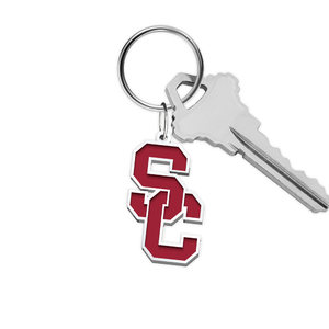 USC Color Enamel Interlocking SC Key Chain