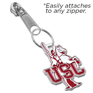 USC Color Enamel TRVLR Zipper Pull