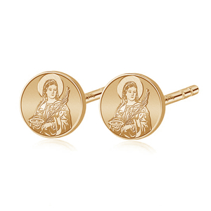 Pair of Saint Lucy Stud Earrings