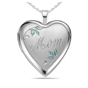 Mom Heart Photo Locket