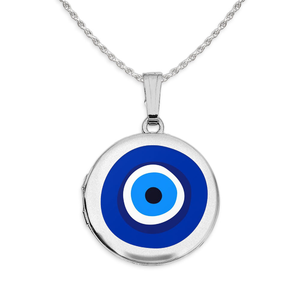 Evil Eye Color Round Locket