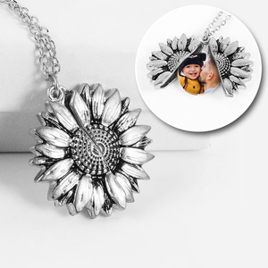 Exclusive Sunflower Photo Locket   Chain