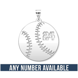 Customized Round Baseball Cut Out Number Disc