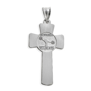 Customized Cheerleading Cross Pendant