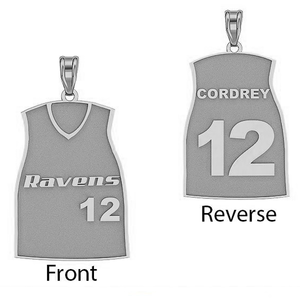 Softball Jersey Charm or  Pendant w  Name   Number