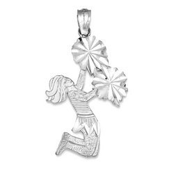 Jumping Cheerleader Charm or  Pendant