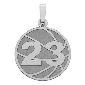 Custom Basketball Charm or  Pendant w  Number