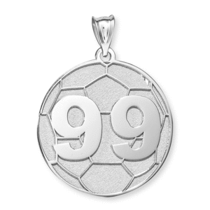 Custom Soccer Charm or Pendant w  Number