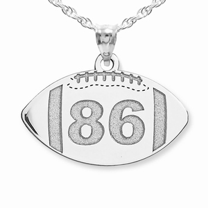 Custom Football Pendant w   Number