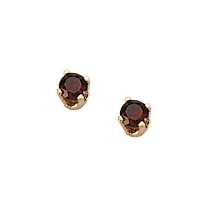 14K Yellow Gold Children s Genuine BirthStone Earring