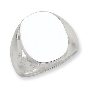 Sterling Silver Men s Oval Signet Ring