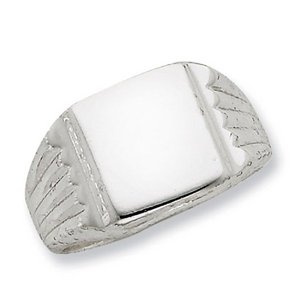 Sterling Silver Women s Square Signet Ring