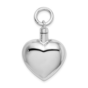 Sterling Silver Heart Cremation   Ash Holder