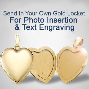 Send your GOLD Locket to have a photo put in