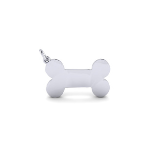 Flat Dog Bone Charm