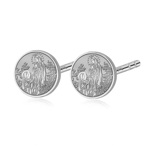 Pair of Saint Bernadette Stud Earrings