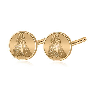 Pair of Divine Mercy Stud Earrings