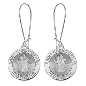 Saint Christopher Earrings  EXCLUSIVE 