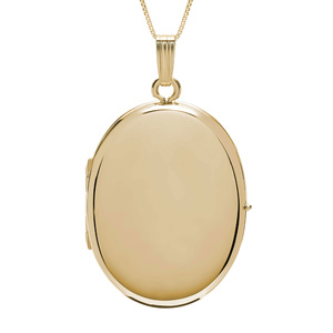 Build Your Own 14K Gold 4 Picture Oval Locket