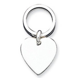 Engravable Sterling Silver Keychain