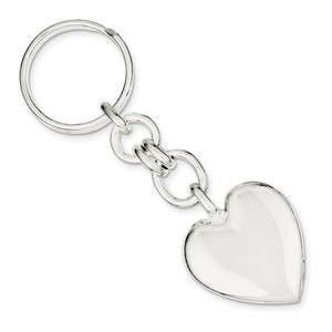 Engravable Sterling Silver Keychain