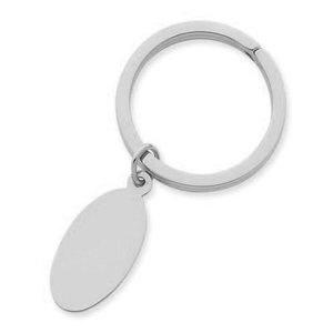 Engravable Oval Key Chain