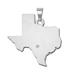 Personalized Texas Pendant or Charm