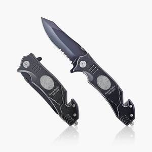 Black  Steel Custom Fingerprint Knife