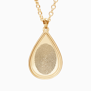 3D Teardrop Shape with Fingerprint