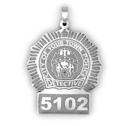 Personalized Detective Badge with Your Number   Department