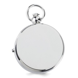 Charles Hubert Double Engraving Quartz Photo Pocket Watch